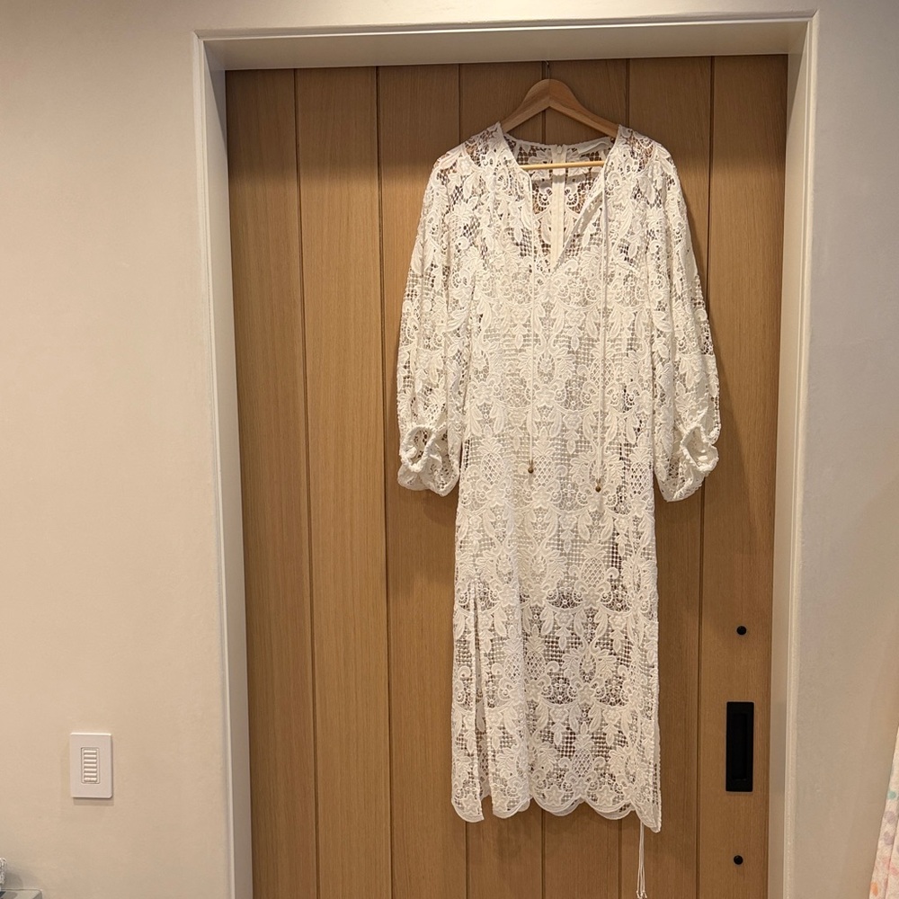 Zimmermann Ivory Coco Lace Dress
